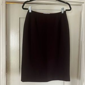 90s Chocolate Brown Dolce & Gabbana Pencil Skirt